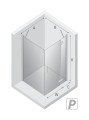 New Trendy Nz2 Kabina New Renoma Black 1D Prostokątna P 100X80X195 Czyste 6mm Active Shield 2 0  D-0206A D-0110B