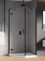 New Trendy Kabina New Azura Black 1D Asymetryczna L 80X80X195 Czyste 6mm Active Shield 2 0  K-0673