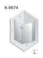 New Trendy Kabina New Azura Black 1D Asymetryczna P 80X80X195 Czyste 6mm Active Shield 2 0  K-0674
