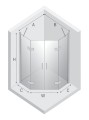 New Trendy Kabina New Azura Black 2D Pięciokątna  80X80X195 Czyste 6mm Active Shield 2 0  K-0669