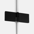 New Trendy Drzwi Wnękowe New Renoma Black 1D L 90X195 Czyste 6mm Active Shield 2 0 Wzór Kratka D-0271A