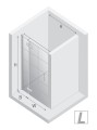 New Trendy Drzwi Wnękowe New Renoma Black 1D L 120X195 Czyste 6mm Active Shield 2 0 Wzór Kratka Wsp  Równoległy D-0372A-WP