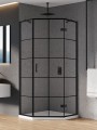 New Trendy Kabina New Azura Black 1D Pięciokątna P 90X90X195 Czyste 6mm Active Shield 2 0 Wzór Kratka K-0678