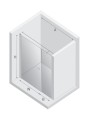 New Trendy Drzwi Wnękowe New Soleo 1D U 120X195 Czyste 6mm Active Shield 2 0  Wsp  Równoległy D-0141A D-0094B-WP