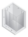 New Trendy Nz4 Kabina New Soleo 1D Prostokątna U 110X80X195 Czyste 6mm Active Shield 2 0  K-0704