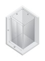 New Trendy Nz2 Kabina New Soleo 2D Prostokątna U 100X90X195 Czyste 6mm Active Shield 2 0  Wsp  Równoległy D-0146A D-0092B-WP
