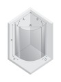 New Trendy Nz2 Kabina New Soleo 1D Półokrągła U 100X100X195 Czyste 6mm Active Shield 2 0  K-0417