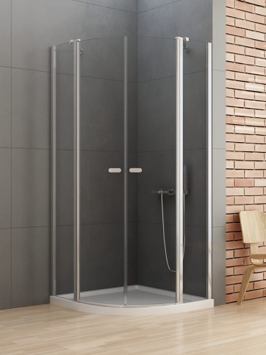 New Trendy Kabina New Soleo 2D Półokrągła  80X80X195 Czyste 6mm Active Shield 2 0  K-0418