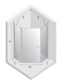 New Trendy Kabina New Soleo 1D Pięciokątna U 80X80X195 Czyste 6mm Active Shield 2 0  K-0606