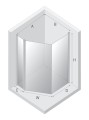 New Trendy Kabina New Soleo 1D Asymetryczna U 100X80X195 Czyste 6mm Active Shield 2 0  K-0739