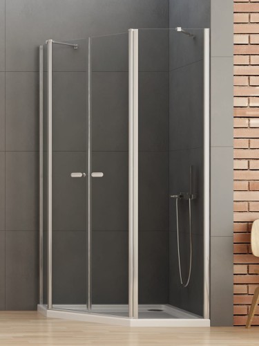 New Trendy Kabina New Soleo 2D Asymetryczna  100X80X195 Czyste 6mm Active Shield 2 0  K-0611