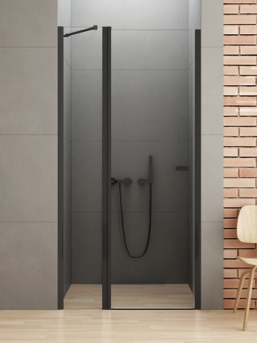 New Trendy Nz2 Drzwi Wnękowe New Soleo Black 1D U 110X195 Czyste 6mm Active Shield 2 0  D-0243A
