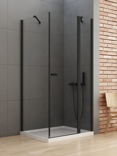 New Trendy Nz2 Kabina New Soleo Black 1D Prostokątna U 120X110X195 Czyste 6mm Active Shield 2 0  K-0689