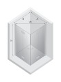 New Trendy Nz2 Kabina New Soleo Black 2D Kwadratowa  100X100X195 Czyste 6mm Active Shield 2 0  D-0236A D-0240A