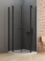 New Trendy Nz2 Kabina New Soleo Black 2D Półokrągła U 80X80X195 Czyste 6mm Active Shield 2 0  K-0538