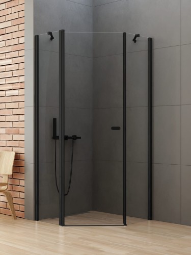 New Trendy Nz2 Kabina New Soleo Black 1D Pięciokątna U 80X80X195 Czyste 6mm Active Shield 2 0  K-0612