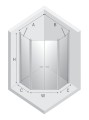 New Trendy Kabina New Soleo Black 2D Pięciokątna  90X90X195 Czyste 6mm Active Shield 2 0  K-0617