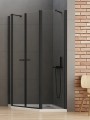 New Trendy Nz2 Kabina New Soleo Black 2D Pięciokątna Asymetryczna  100X80X195 Czyste 6mm Active Shield 2 0  K-0618