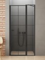 New Trendy Drzwi Wnękowe New Soleo Black 1D P 90X195 Czyste 6mm Active Shield 2 0 Wzór Kratka Wsp  Równoległy D-0293A-WK