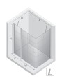 New Trendy Kabina New Soleo Black 1D Kwadratowa L 90X90X195 Czyste 6mm Active Shield 2 0 Wzór Kratka K-0579