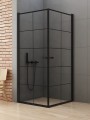 New Trendy Kabina New Soleo Black 2D Kwadratowa U 90X90X195 Czyste 6mm Active Shield 2 0 Wzór Kratka D-0285A D-0285A