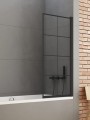 New Trendy Parawan Nawannowy New Soleo Black 1D U 70X140 Czyste 6mm Active Shield 2 0 Wzór Kratka P-0047