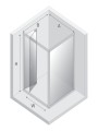 New Trendy Kabina Alta 1D Kwadratowa U 80X80X195 Czyste 6mm Active Shield 2 0  D-0087A D-0078B