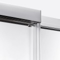 New Trendy Kabina Alta Iii 1D Prostokątna U 90X80X195 Czyste 6mm Active Shield 2 0  D-0253A D-0078B