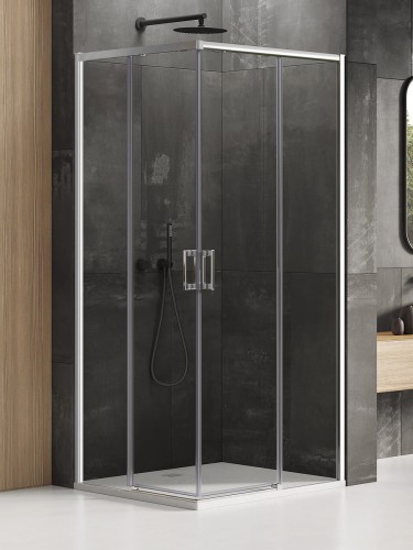 New Trendy Kabina Prime 2D Prostokątna  110X90X200 Czyste 6mm Active Shield 2 0  D-0300A D-0297A