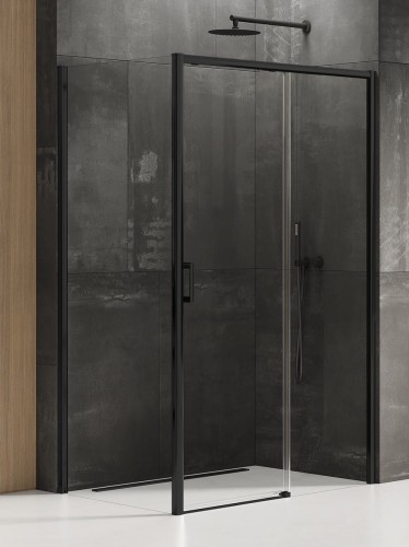 New Trendy Kabina Prime Black 1D Prostokątna P 130X70X200 Czyste 6mm Active Shield 2 0  D-0323A D-0127B