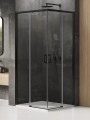 New Trendy Kabina Prime Black 2D Prostokątna  90X80X200 Czyste 6mm Active Shield 2 0  D-0314A D-0313A