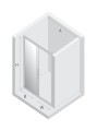 New Trendy Drzwi Wnękowe New Corrina 1D U 120X195 Czyste 6mm Active Shield 2 0  D-0090A