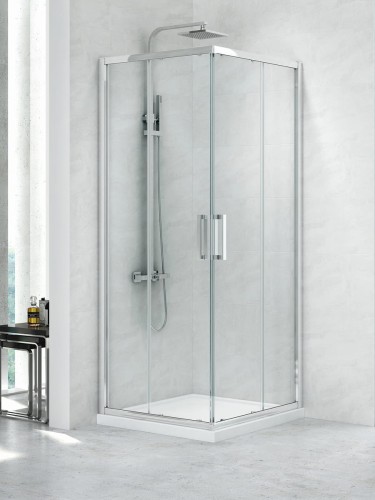 New Trendy Kabina New Praktic 2D Kwadratowa U 80X80X195 Czyste 6mm Active Shield 2 0  K-0465