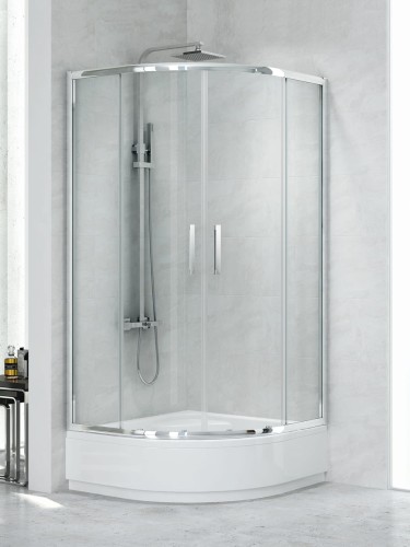 New Trendy Kabina New Praktic 2D Półokrągła U 90X90X165 Czyste 6mm Active Shield 2 0  K-0426