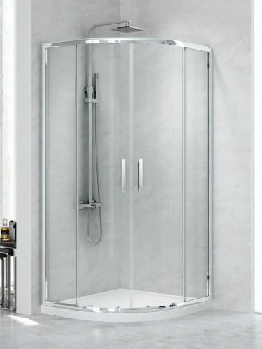 New Trendy Kabina New Praktic 2D Półokrągła U 90X90X195 Czyste 6mm Active Shield 2 0  K-0576