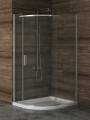 New Trendy Kabina New Komfort 1D Asymetryczna U 100X80X195 Czyste 6mm Active Shield 2 0  K-0439