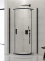 New Trendy Kabina New Komfort Black 1D Półokrągła U 90X90X195 Czyste 6mm Active Shield 2 0  K-0469