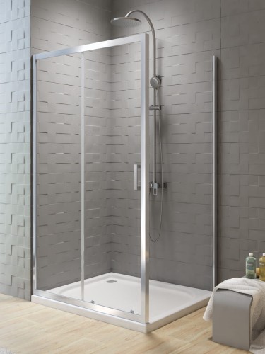 New Trendy Kabina New Varia 1D Prostokątna U 120X90X190 Czyste 6mm Active Shield  D-0190A D-0102B
