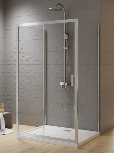 New Trendy Kabina New Varia 1D Prostokątna Przyścienna U 120X90X190 Czyste 6mm Active Shield  K-0513