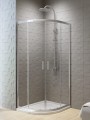 New Trendy Kabina New Varia 2D Półokrągła U 80X80X190 Czyste 6mm Active Shield  K-0495