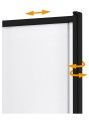 New Trendy Parawan Nawannowy Sensi Black 1D U 100X150 Czyste 5mm Active Shield 2 0  P-0046