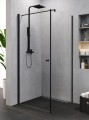 New Trendy Kabina Superia Black 1D Kwadratowa U 90X90X195 Czyste 6mm Active Shield  K-0591