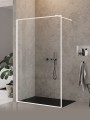 New Trendy Nz6 Kabina New Modus White Walk-In U 90X200 Czyste 8mm Active Shield 2 0 Wzór Ramka EXK-2223
