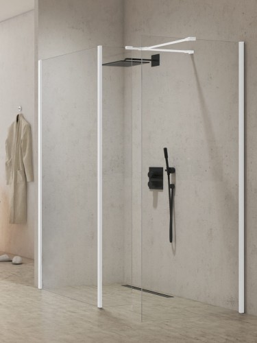 New Trendy Nz2 Kabina New Modus White Walk-In U 90X200 Czyste 8mm Active Shield 2 0  EXK-2230
