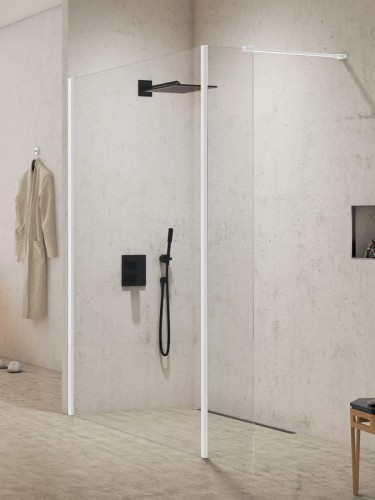 New Trendy Nz2 Kabina New Modus White Walk-In U 130X200 Czyste 8mm Active Shield 2 0  EXK-2234