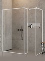 New Trendy Nz6 Kabina New Modus White Walk-In U 110X200 Czyste 8mm Active Shield 2 0 Wzór Ramka EXK-2250