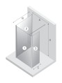 New Trendy Nz2 Kabina New Modus White Walk-In U 140X200 Czyste 8mm Active Shield 2 0  EXK-2261