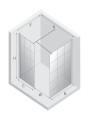New Trendy Nz6 Kabina New Modus White Walk-In U 130X90X200 Czyste 8mm Active Shield 2 0 Wzór Kratka EXK-2304