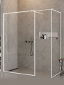 New Trendy Nz6 Kabina New Modus White Walk-In U 130X100X200 Czyste 8mm Active Shield 2 0 Wzór Ramka EXK-2320