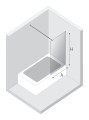 New Trendy Nz4 Parawan Nawannowy New Modus White U 60X150 Czyste 8mm Active Shield 2 0  Wsp  Prostopadły EXK-2336-WP